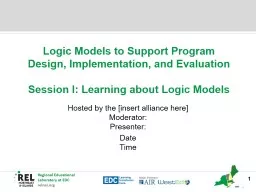 Logic Models to Support Program Design, Implementation, and Evaluation