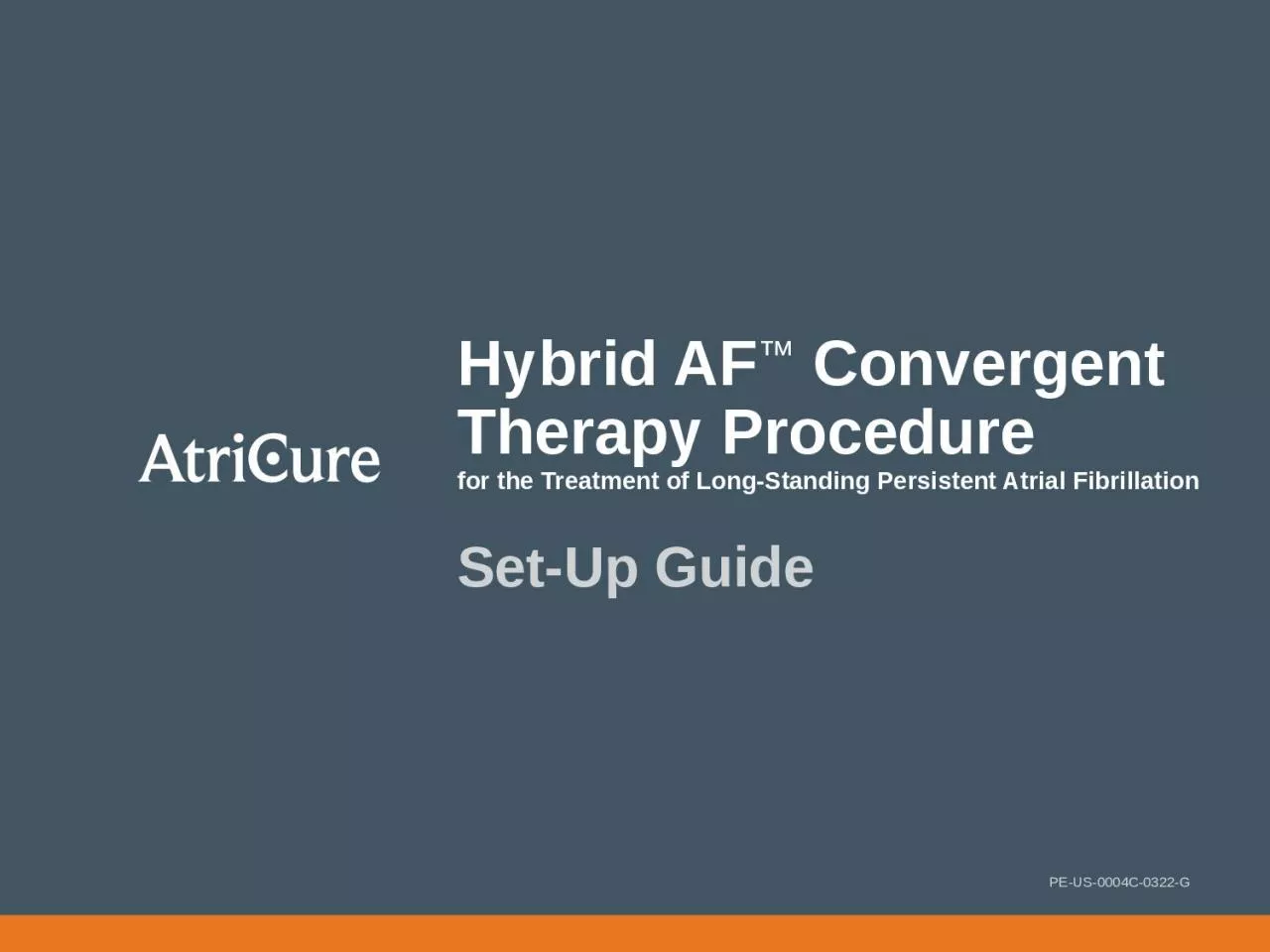 Hybrid AF ™   Convergent Therapy Procedure
