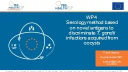 WP4 Serology method based on novel antigens to discriminate