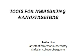 TOOLS  FOR MEASURING NANOSTRUCTURE