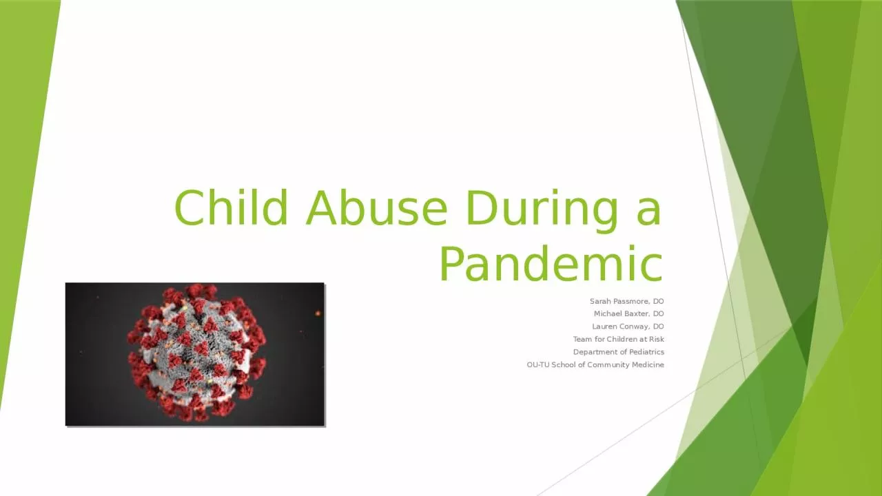 Child Abuse During a Pandemic