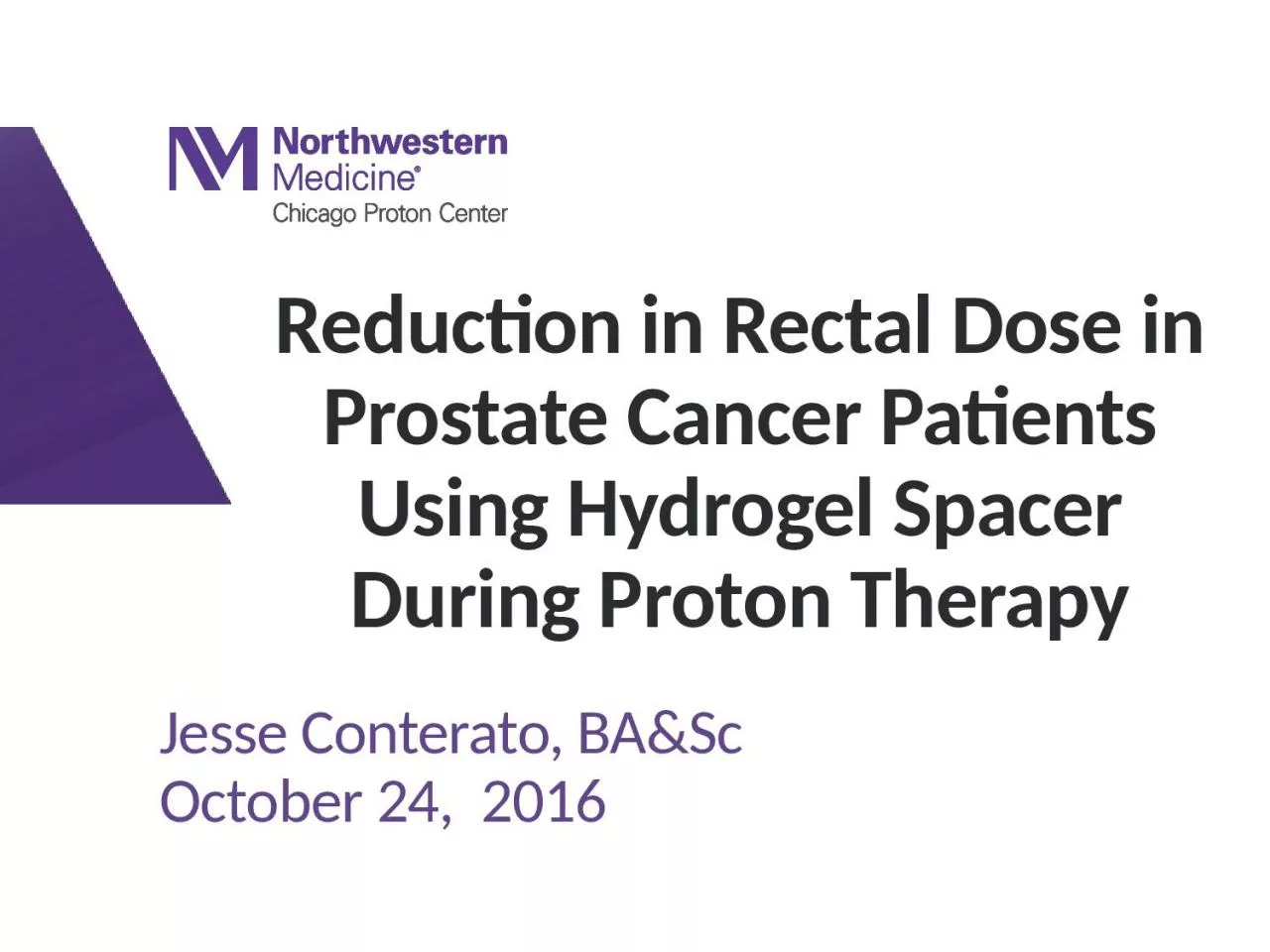 Reduction in Rectal Dose in Prostate Cancer Patients Using Hydrogel Spacer During Proton