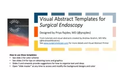 Visual Abstract Templates for
