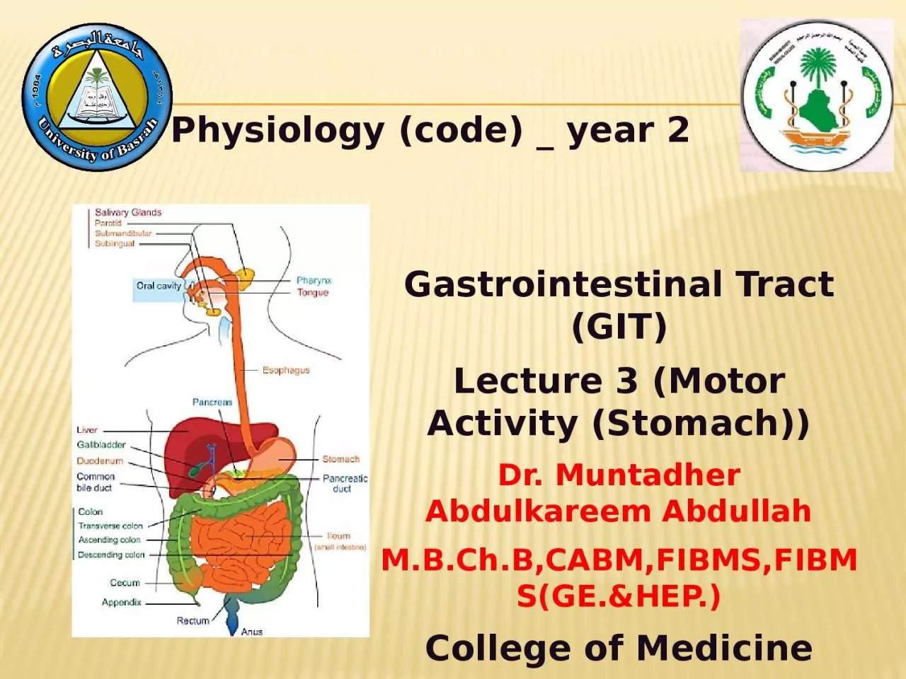 Physiology (code) _ year 2