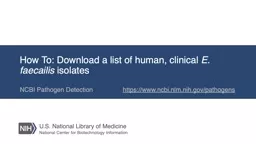 How To: Download a list of human, clinical