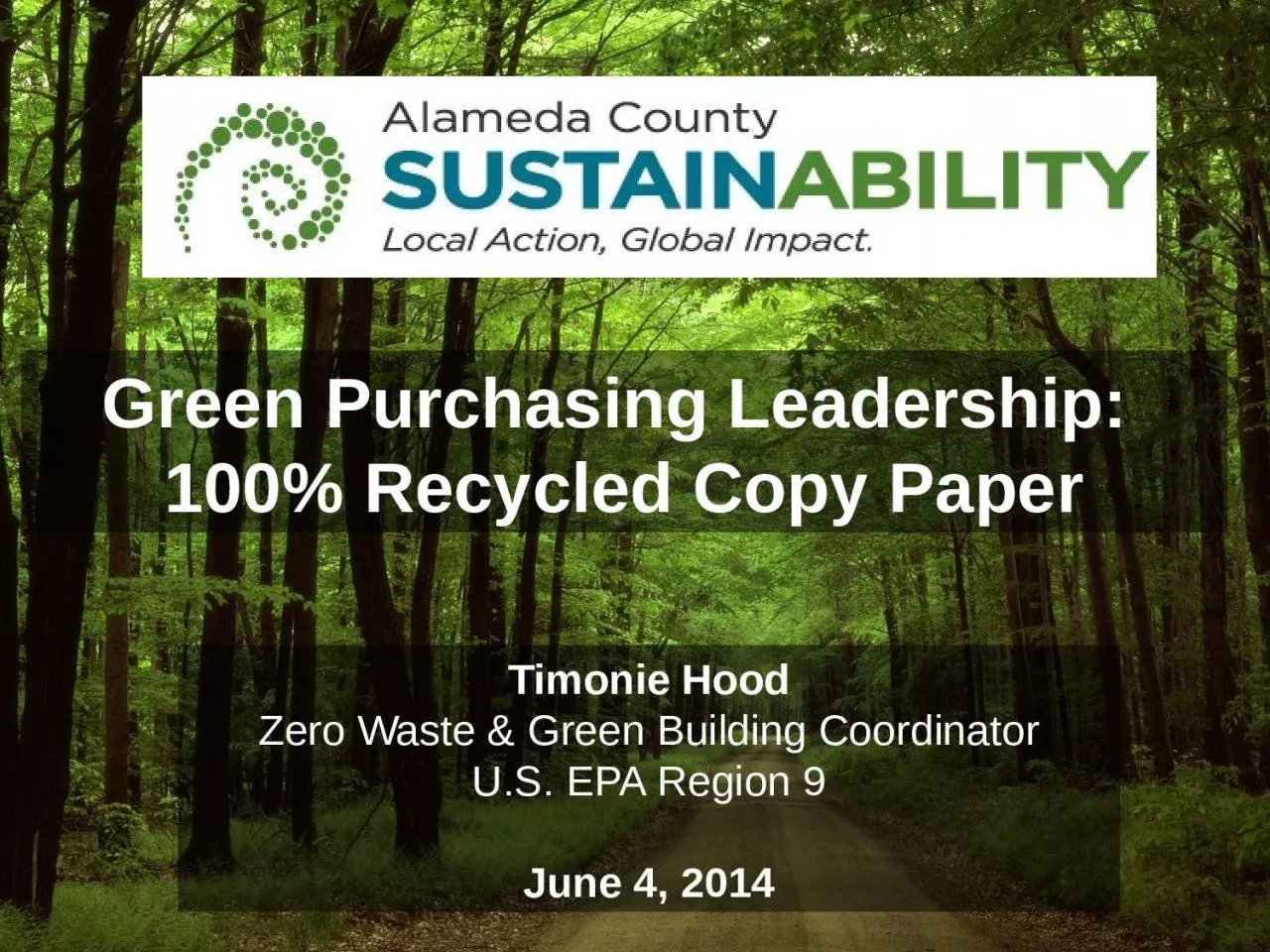 Green Purchasing Leadership: