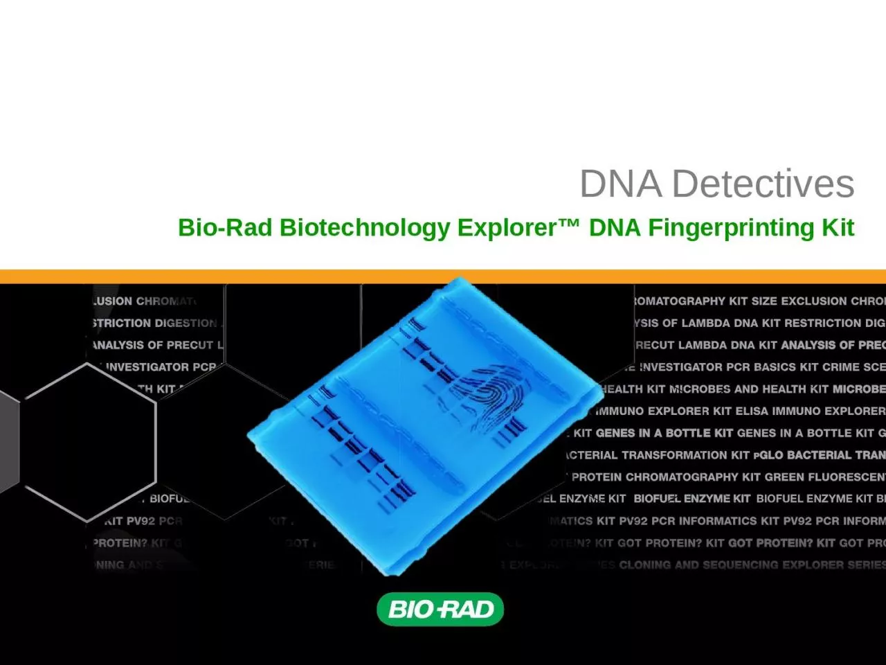 DNA Detectives Bio-Rad Biotechnology