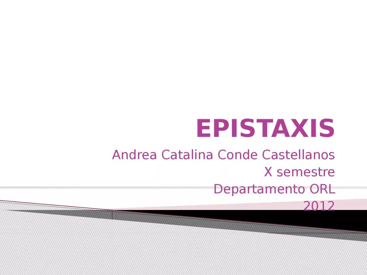 EPISTAXIS Andrea Catalina Conde Castellanos