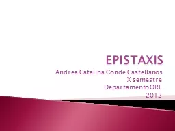EPISTAXIS Andrea Catalina Conde Castellanos