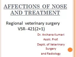 AFFECTIONS OF NOSE AND TREATMENT