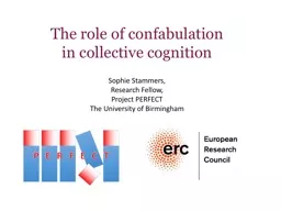 The role of confabulation in collective cognition