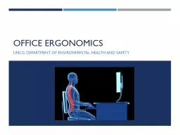 Office Ergonomics UNCG Department of environmental health and safety