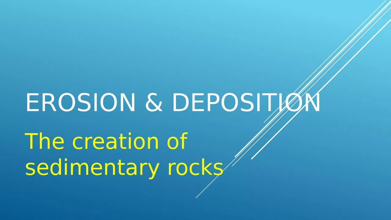 Erosion & Deposition