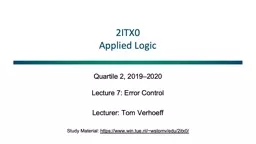 2ITX0 Applied Logic Quartile 2, 2019–2020