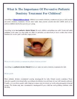 What Is The Importance Of Preventive Pediatric Dentistry Treatment For Children?