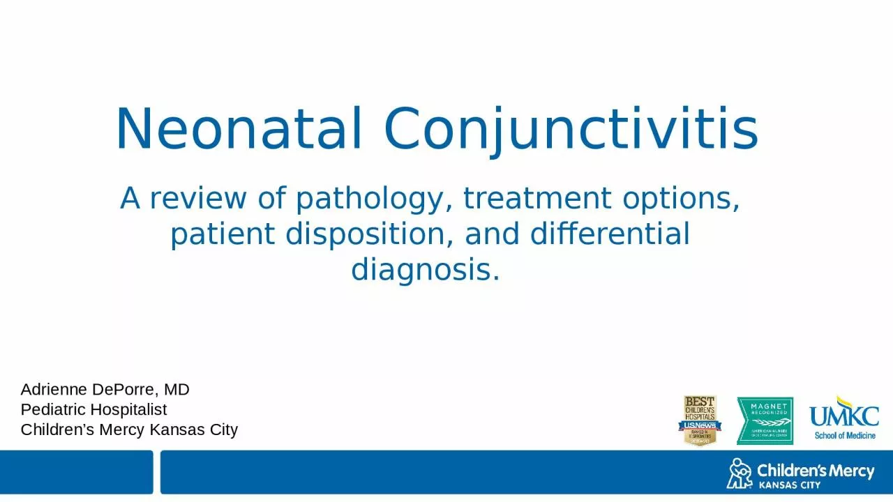 Neonatal Conjunctivitis A review of pathology, treatment