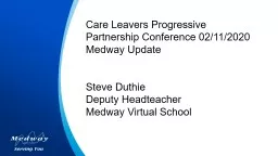 Care Leavers Progressive Partnership Conference 02/11/2020
