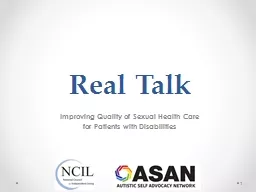 Real Talk Improving  Quality of Sexual Health Care