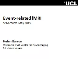 Event-related fMRI SPM course May 2015