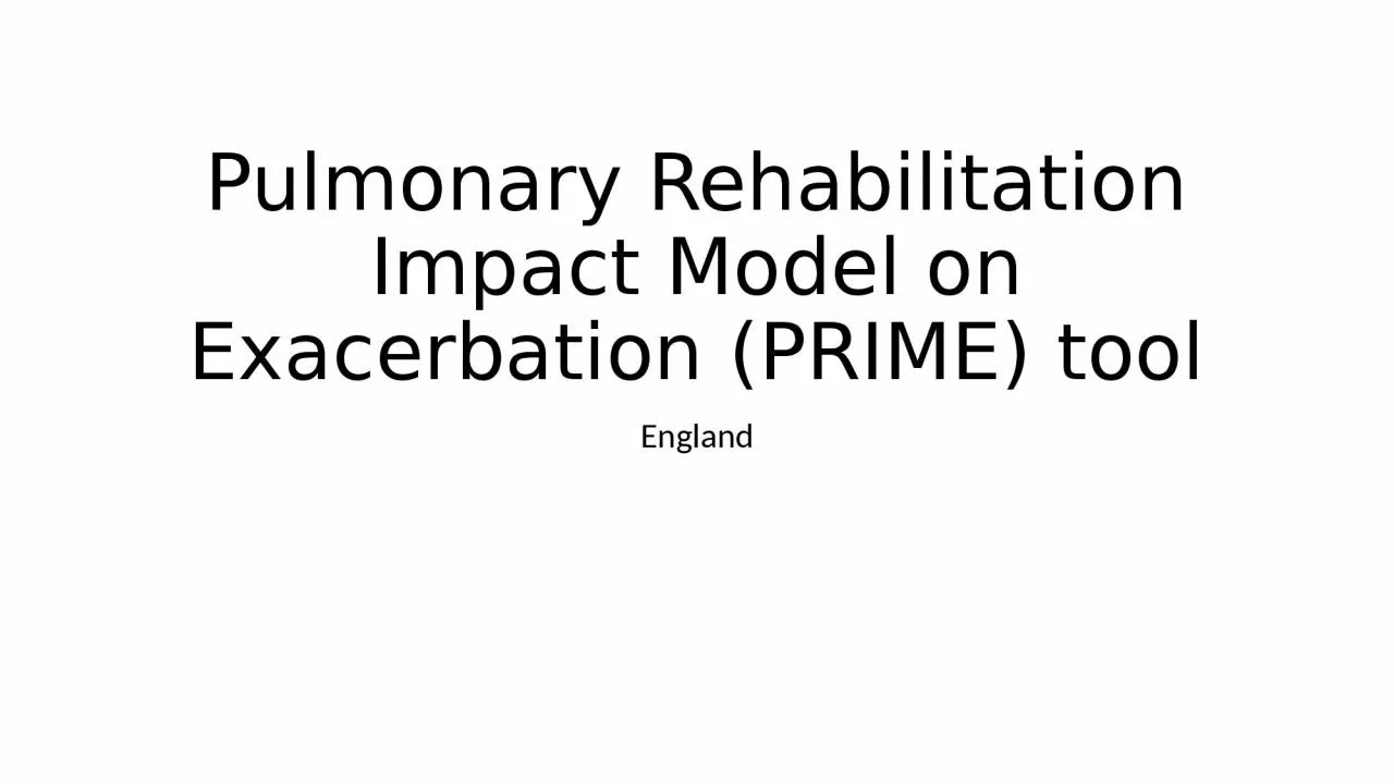 Pulmonary Rehabilitation Impact
