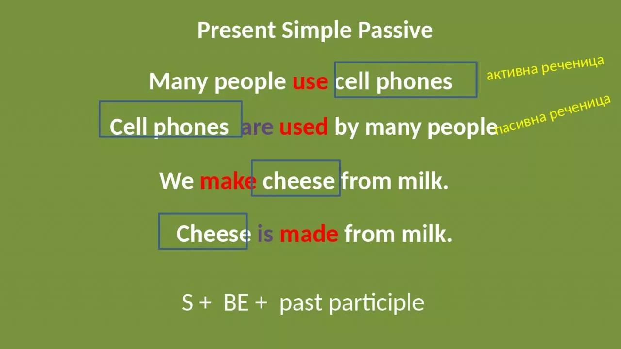 Present Simple Passive Many people