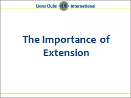 The Importance of Extension