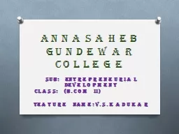 AnnASAHEB   Gundewar  college