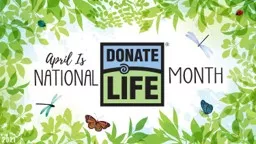 What is National Donate Life Month?