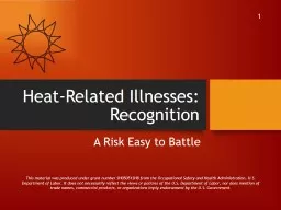 Heat-Related Illnesses: Recognition