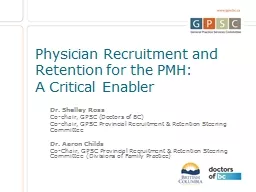 Physician  Recruitment and Retention