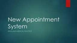 New Appointment System Ringland medical practice