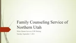Family Counseling Service of Northern Utah