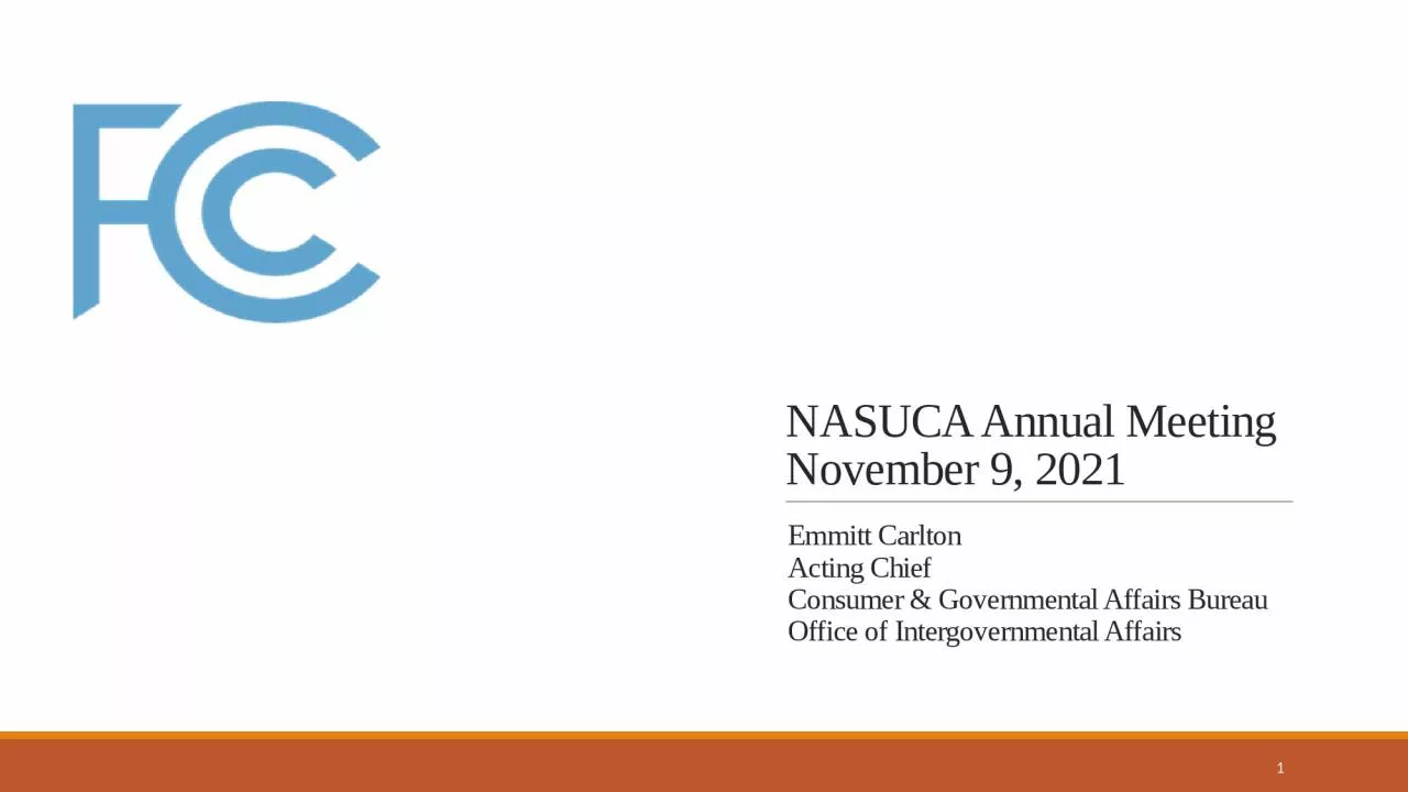 NASUCA Annual Meeting  November 9, 2021