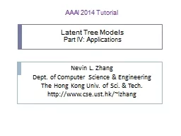 Latent Tree Models Part IV: Applications