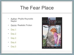 The Fear Place Author : Phyllis Reynolds Naylor