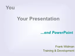 Frank Widman Training & Development