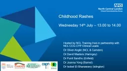 Hosted by NCL Training Hub in partnership with NCL CCG CYP Clinical Leads