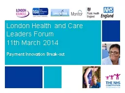 London Health and Care Leaders Forum