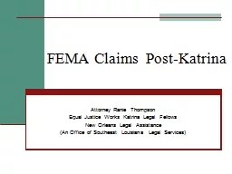 FEMA Claims  Post-Katrina