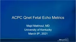 ACPC  Qnet  Fetal Echo Metrics
