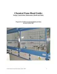 1     Chemical Fume Hood Guide: Design, Construction, Maintenance, Hea
