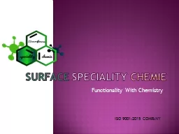 SURFACE   SPECIALITY  CHEMIE