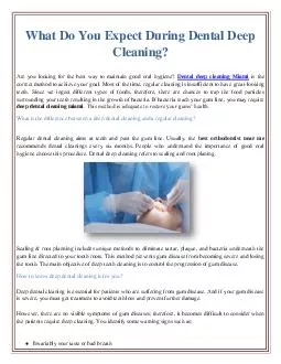 What Do You Expect During Dental Deep Cleaning?