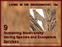 9 Sustaining Biodiversity: