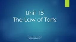 Unit  15 The   Law   of