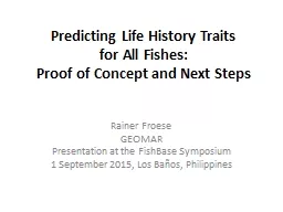 Predicting Life  H istory