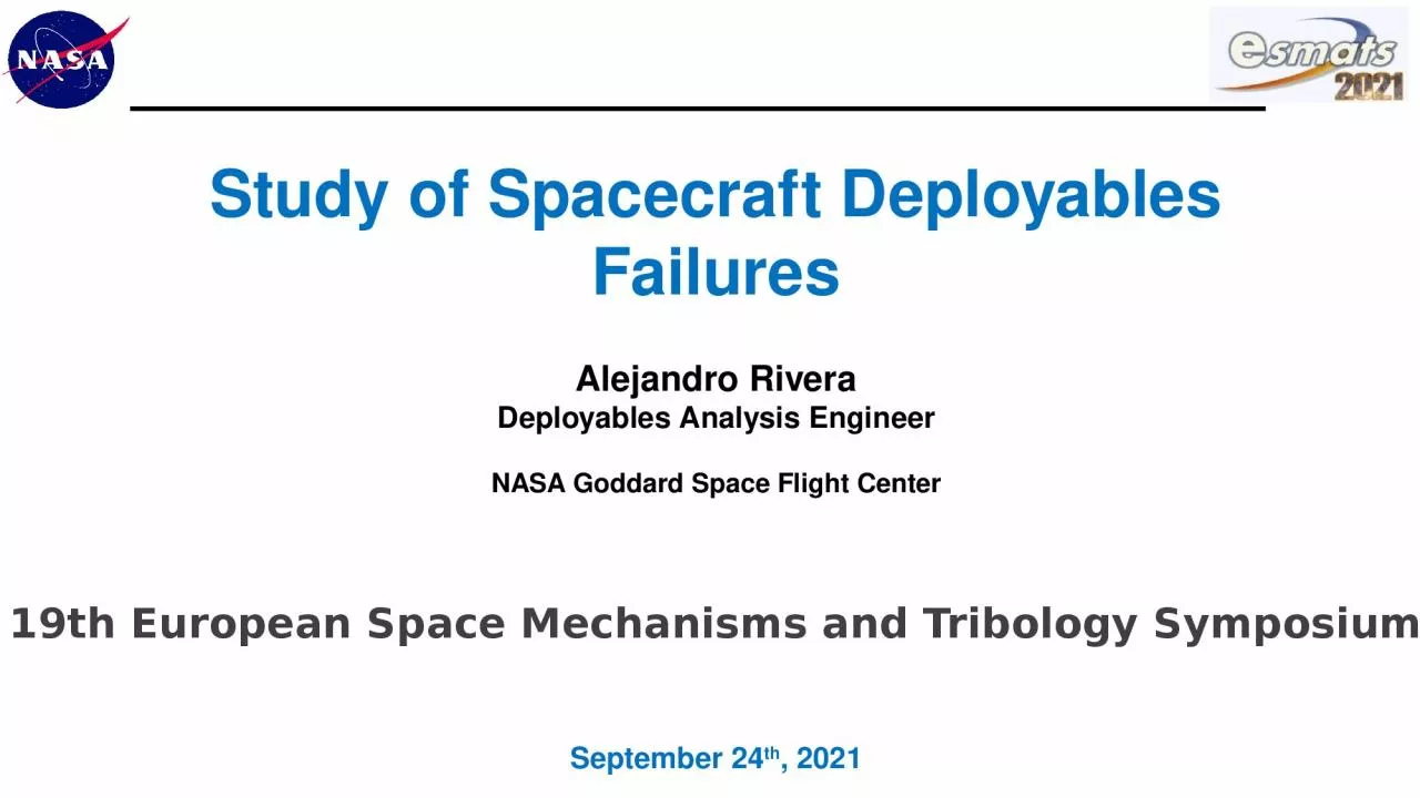 Study of Spacecraft Deployables