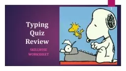 Typing  Quiz  Review Skillwise