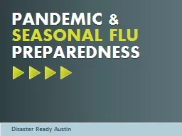 SEASONAL FLU  PREPAREDNESS
