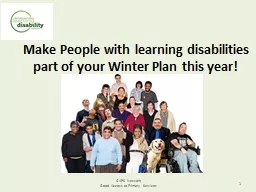 Make People with learning disabilities part of your Winter Plan this year!